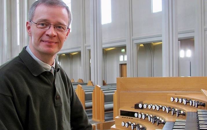 Björn Steinar Sólbergsson, organisti Hallgrímskirkju - mynd: Hrefna Harðardóttir