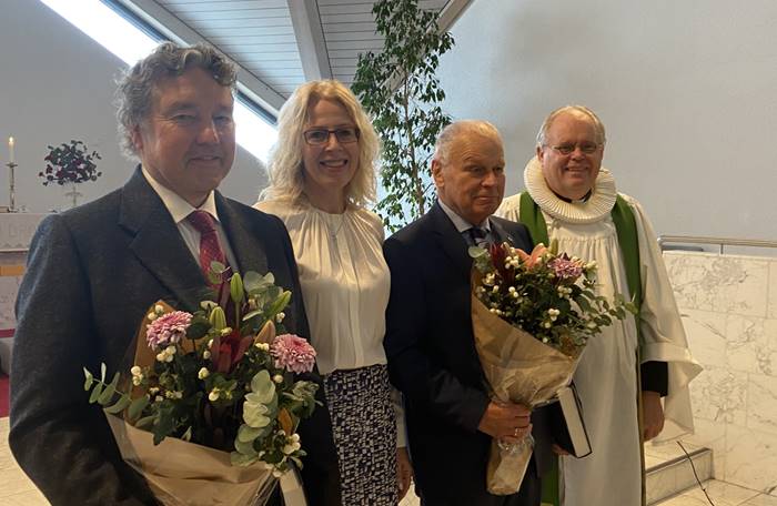 Guðmundur Kristjánsson, Svana Helen Björnsdóttir, Guðmundur Ásgeirsson og sr. Bjarni Þór Bjarnason