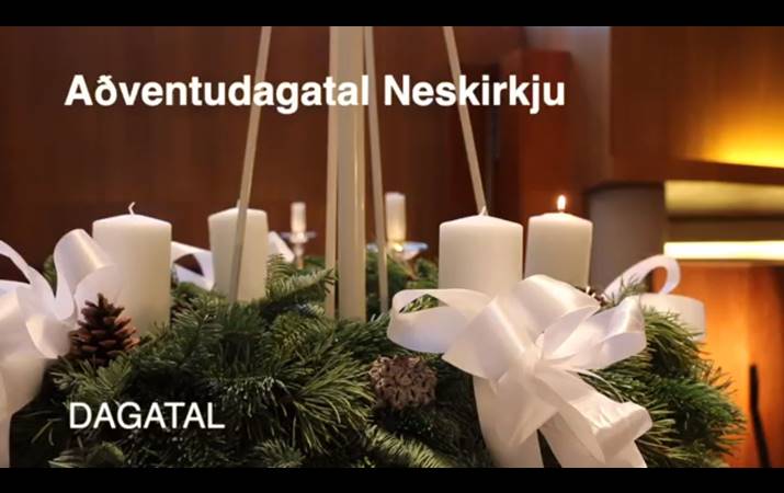 Aðventudagatal Neskirkju - skjáskot 