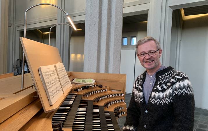 Björn Steinar Sólbergsson, organisti - mynd: hsh