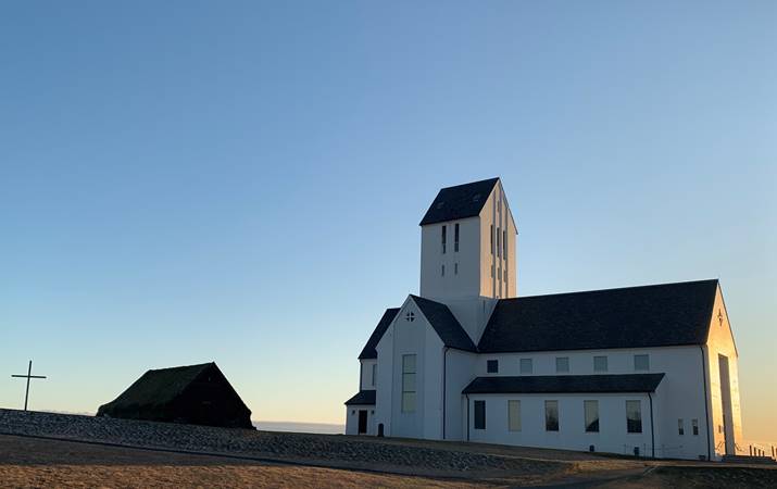 Skálholt á fögrum vetrardegi, 28. nóvember 2019