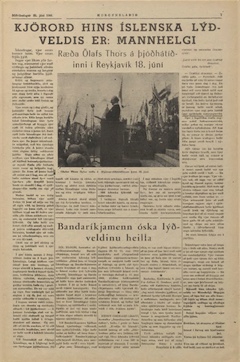 Kjörorð hins íslenska lýðveldis